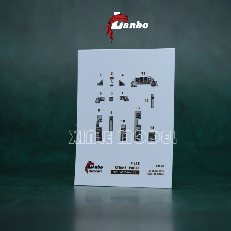 Lanbo Models 3D Color Cockpit  - Model Kit Hasegawa review and price